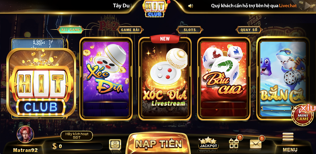 Hit Club - Nền tảng giải trí với hệ thống Game bài đỉnh cao 2